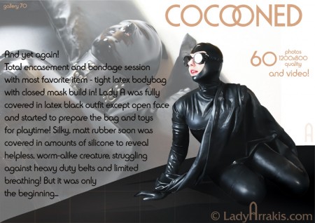 Lady Arrakis - Cocooned  Total Enclosure In Tight Latex Bodybag